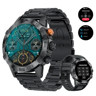 2024 New Bluetooth Calling Smart Watch Men Sports Fitness Tracker Watches IP68 Waterproof 360*360 HD Smartwatch For Android IOS