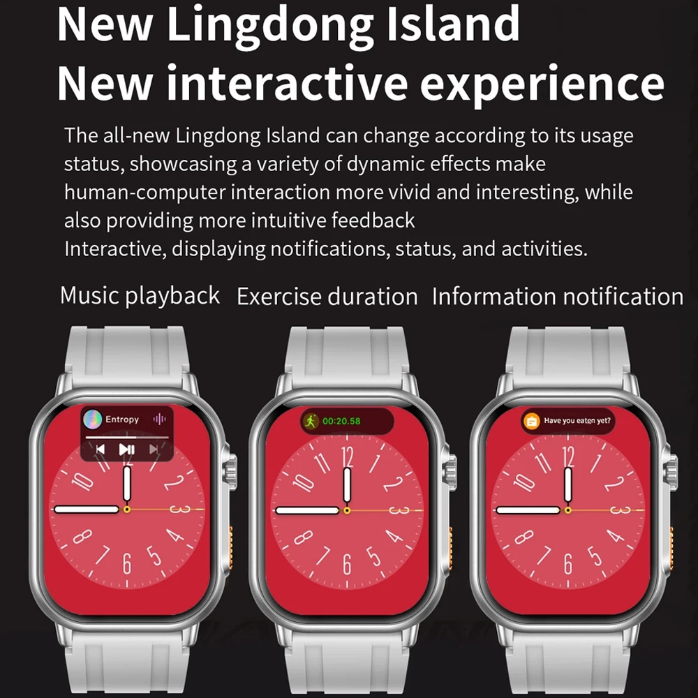 2024 New Smart Watch 9 NFC BT Call Heart Rate Sport Fitness Waterproof 2.02 Inch Amoled Screen 300Mah Men Women For Men Watch - Image 3