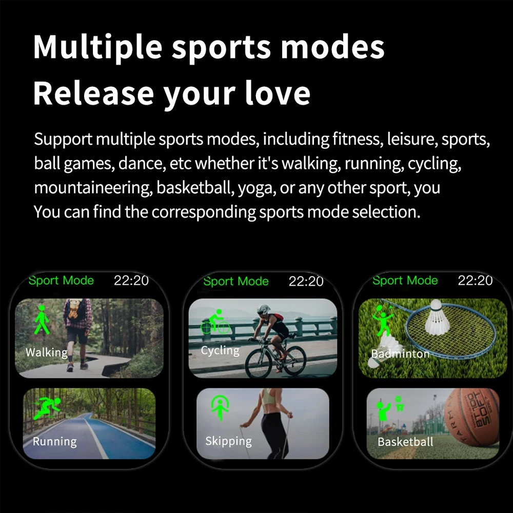 2024 New Smart Watch 9 NFC BT Call Heart Rate Sport Fitness Waterproof 2.02 Inch Amoled Screen 300Mah Men Women For Men Watch - Image 6