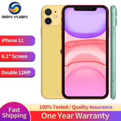 Apple iPhone 11 6.1" Original Liquid Retina IPS LCD FACE ID A13 Genuine iPhone11 Unlocked 4G LTE Cell Phone