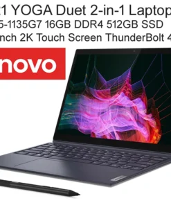 High-end Lenovo 2-in-1 Laptop PC 13 Inch Yoga Duet Touch Tablet+Keyboard i5-1135G7 16GB 512GB SSD 2160x1350 Touch ThunderBolt4