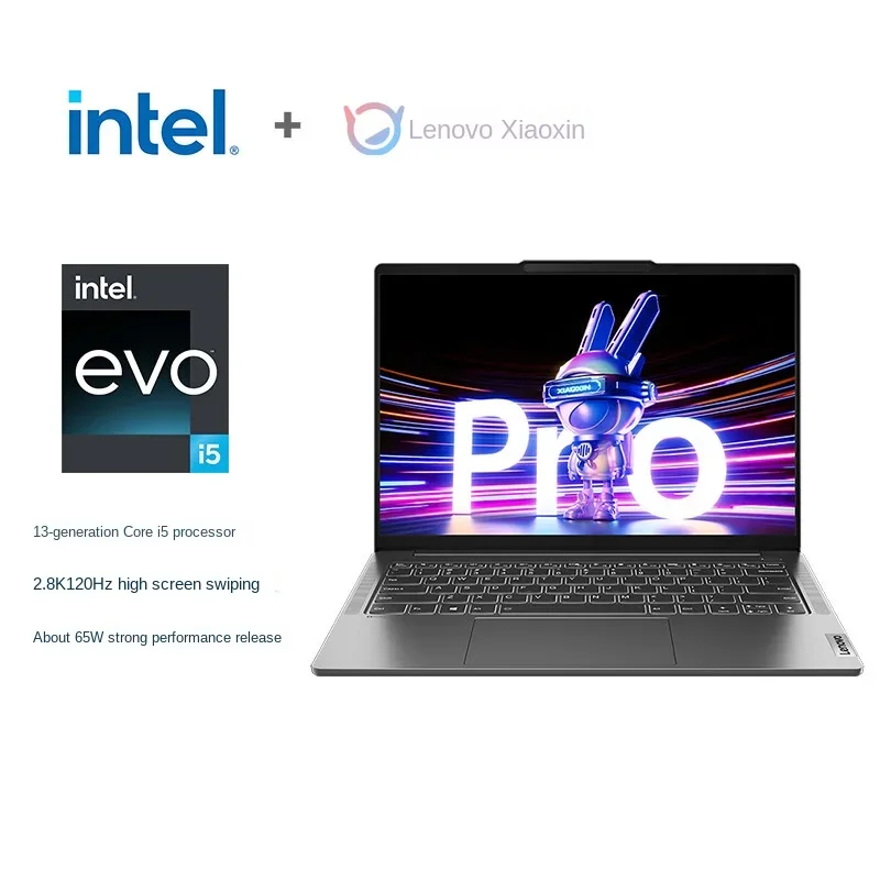 Lenovo XiaoXin Pro 14 2023 Slim Laptop Intel I5-13500H/i7-13700H Iris Xe 14-inch IPS 120Hz 2.8K Full Screen Notebook - Image 2