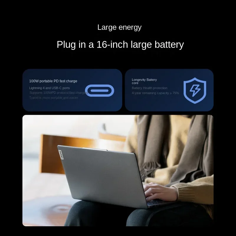 Lenovo XiaoXin Pro 14 2023 Slim Laptop Intel I5-13500H/i7-13700H Iris Xe 14-inch IPS 120Hz 2.8K Full Screen Notebook - Image 6