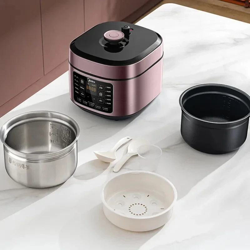 Midea Pressure Cooker 5 Liter Household Stainless Steel Thick Inner Pot Rice Cooker Multicooker Electric Pressure Cooker - Image 6