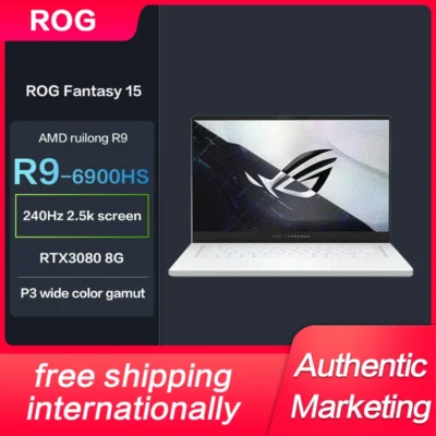 New Asus ROG Zephyrus GA503R Gaming Laptop R9-6900HS RTX3080-8GB 15.6Inch 240Hz 2.5K Computer Notebook