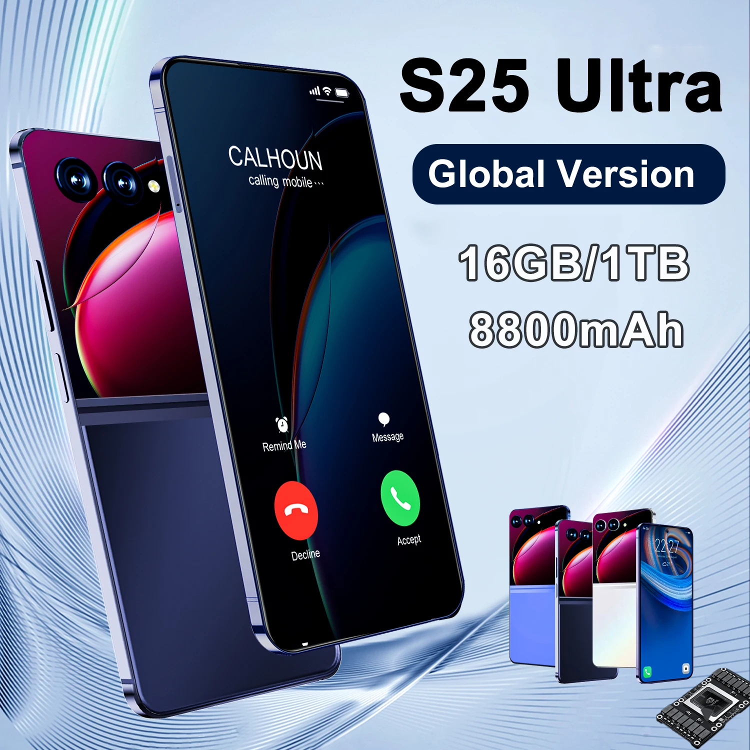 S25 Ultra Smartphone Global Version 16GB 1TB 7.3 ''Full Screen Qualcomm8 Gen 2 Cell Phone 4G 5G Face Unlock Mobile Phones Tablet